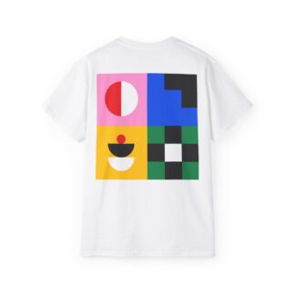 Panzura Pocket Logo, Full Printed Shapes Back Tee