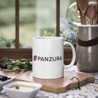 White Panzura Logo Mug